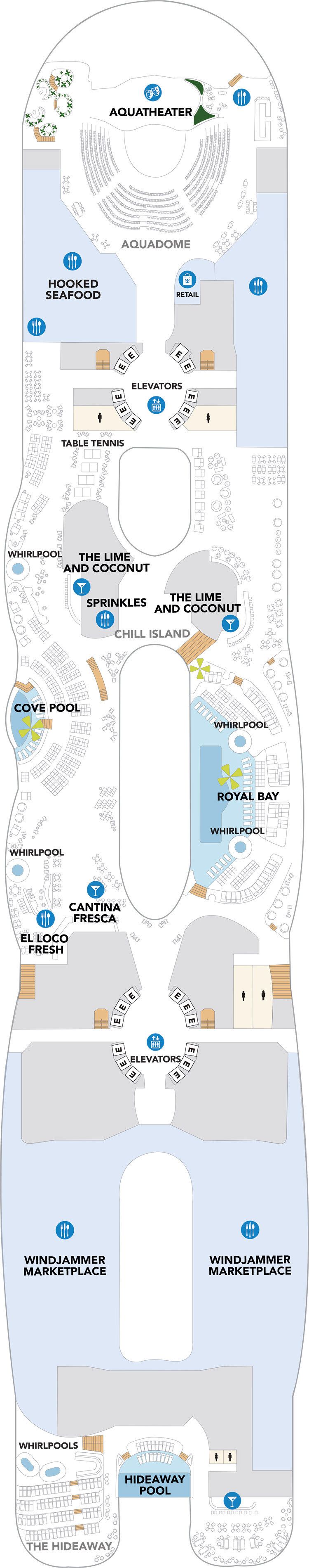 Icon of the Seas - Royal Caribbean International - Deck 15 (Deck 15)