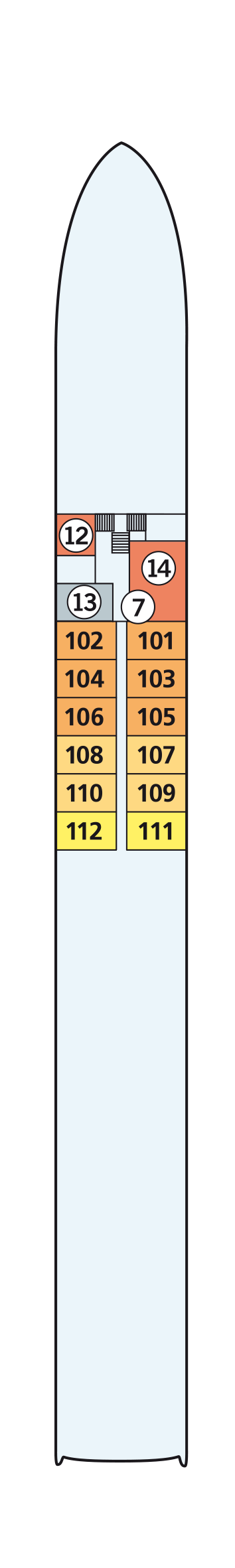 MS Amadeus Diamond - Amadeus Flusskreuzfahrten - Deck 1 (Haydn-Deck)