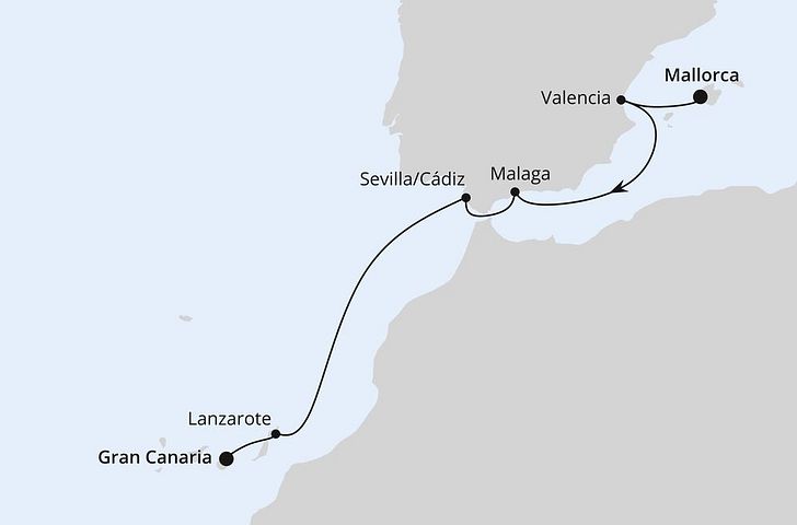 Impressionn zu AIDA Winter inkl. Bordguthaben - AIDAcosma oder AIDAblu - Von Mallorca nach Gran Canaria