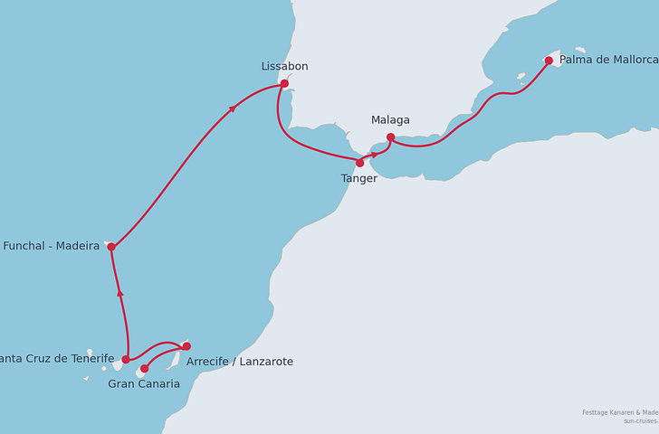 Impression zu Festtagsreisen 2026/27 - Mein Schiff 7 - Kanaren & Madeira