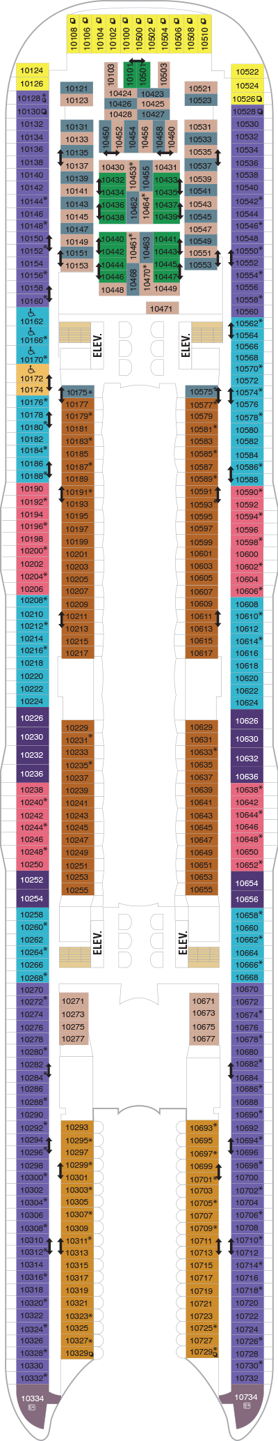 Wonder of the Seas - Royal Caribbean International - Deck 10 (Deck 10)