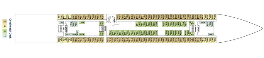 Celebrity Infinity - Celebrity Cruises - 2 CONTINENTAL DECK