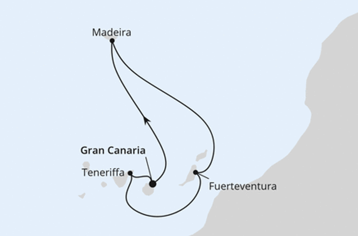 Impression zu AIDA Winter 2026/27 - AIDAblu oder AIDAmar - Kanaren & Madeira