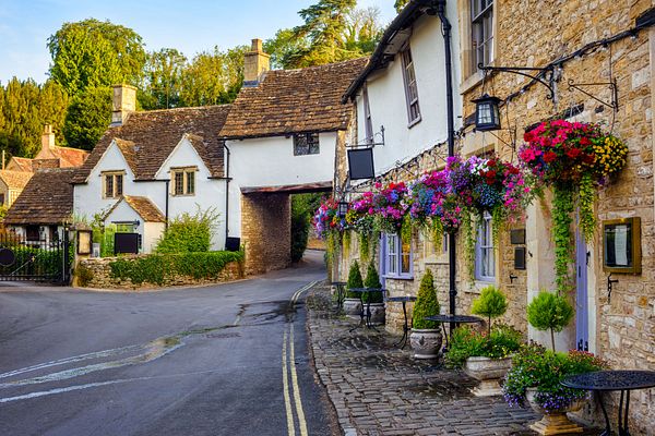 Castle Combe Village in den Cotswolds