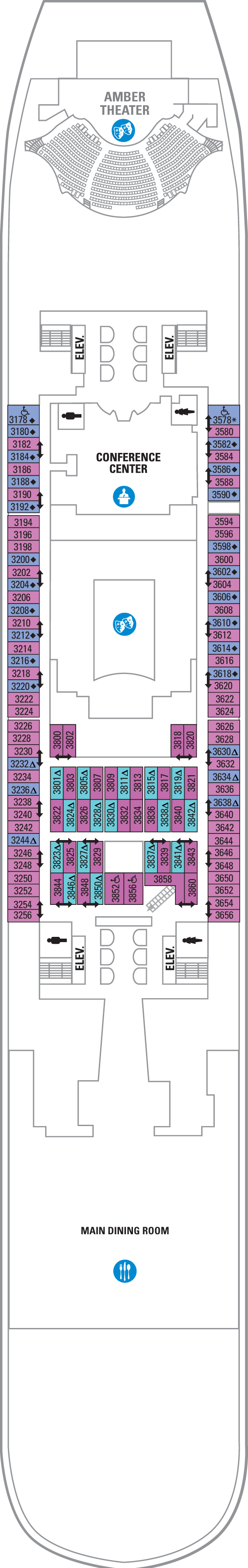 Allure of the Seas - Royal Caribbean International - Deck 3