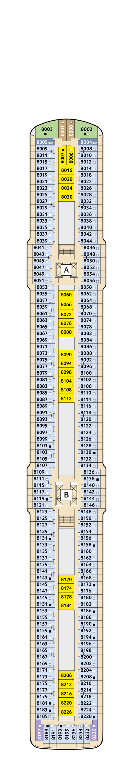 Mein Schiff 3 - TUI Cruises - Deck 8 (Muschel)