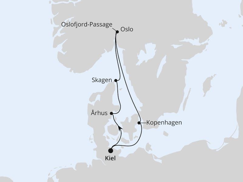Skandinavische Highlights ab Kiel