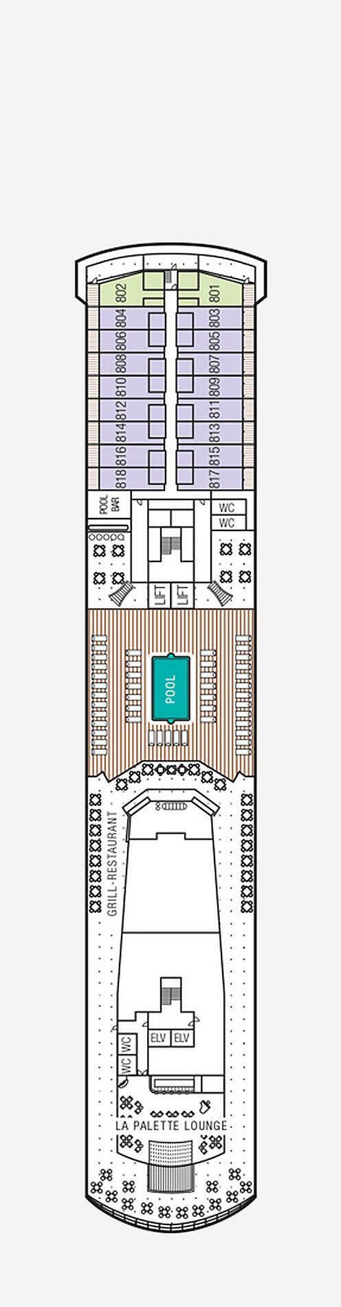 PAUL GAUGUIN - Ponant - Deck 8 (Deck 8)