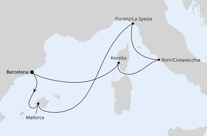 Impressionn zu AIDA Angebot der Woche - AIDAcosma - Mediterrane Schätze mit Korsika