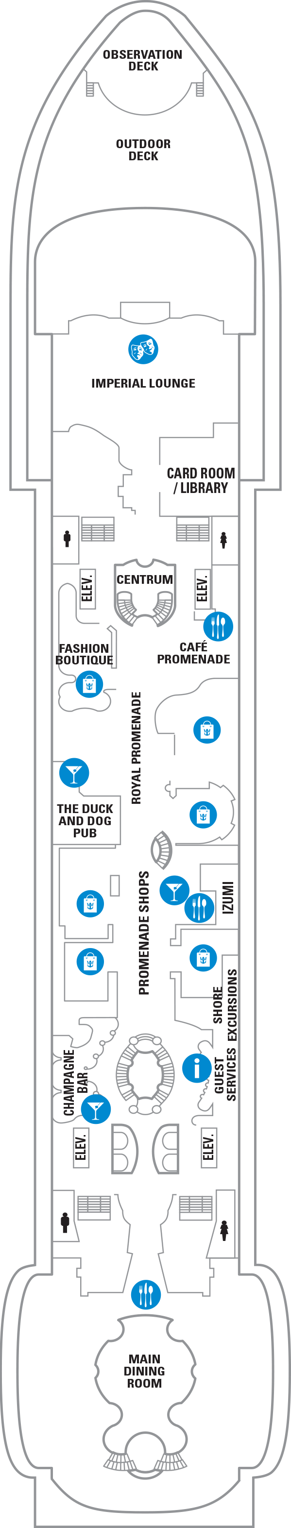 Adventure of the Seas - Royal Caribbean International - Deck 5