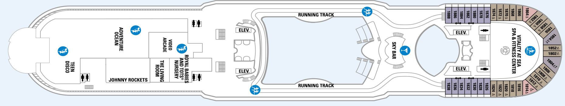 Voyager of the Seas - Royal Caribbean International - DECK 12