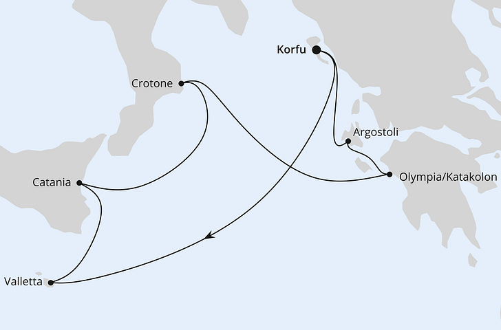 Impressionn zu Herbstferien 2025 - AIDAblu - Adria oder Mittelmeer ab Korfu