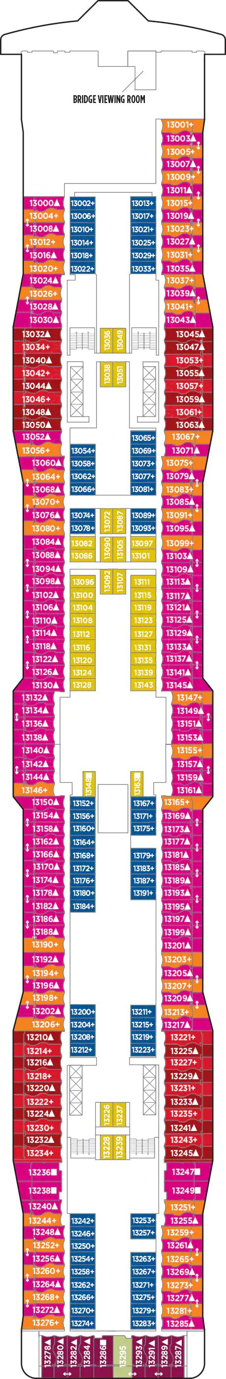 Norwegian Epic - Norwegian Cruise Line - Deck 13 (Deck 13)