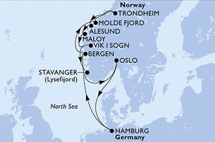 Impressionn zu Sommer 2025 - MSC Preziosa - Norwegens Fjorde