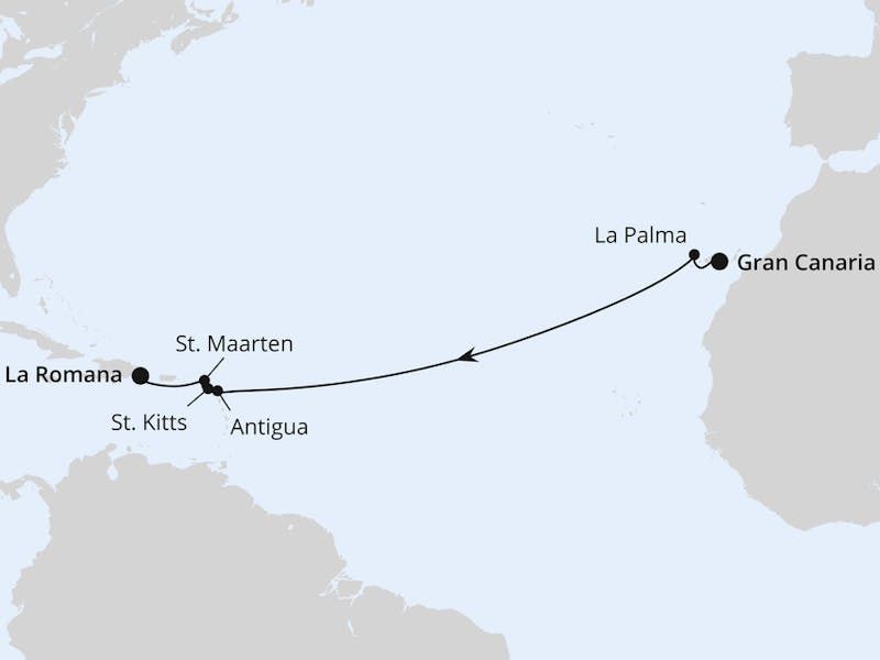 Von Gran Canaria in die Dominikanische Republik