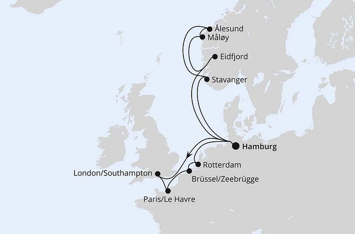 Impression zu AIDA Suiten - AIDAperla - Metropolen & Norwegen