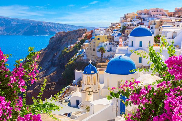 Blick über Santorin 