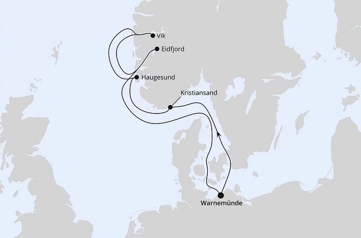 Impression zu AIDA Last Minute - Norwegens Fjorde