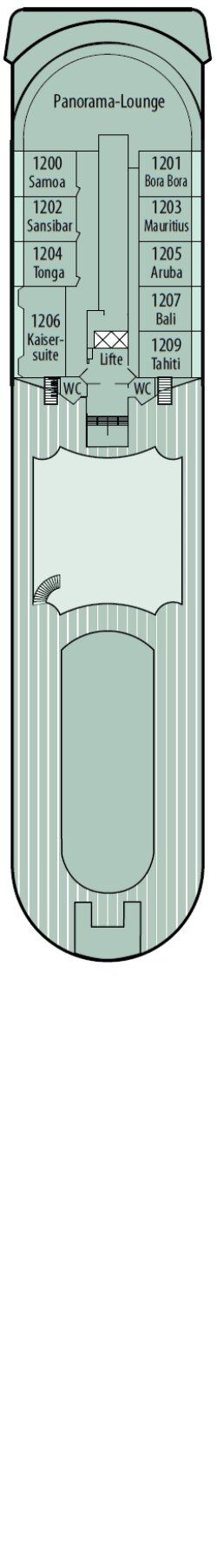 MS Amera - Phoenix Seereisen - Deck 8 (Panorama-Deck)