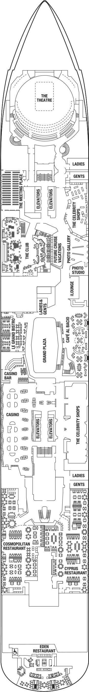 Celebrity Edge - Celebrity Cruises - Deck 4 (Deck 4)
