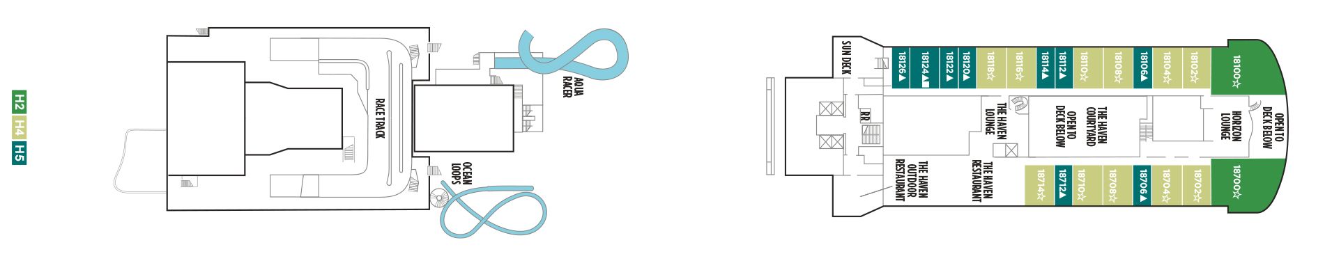 Norwegian Joy - Norwegian Cruise Line - DECK 18