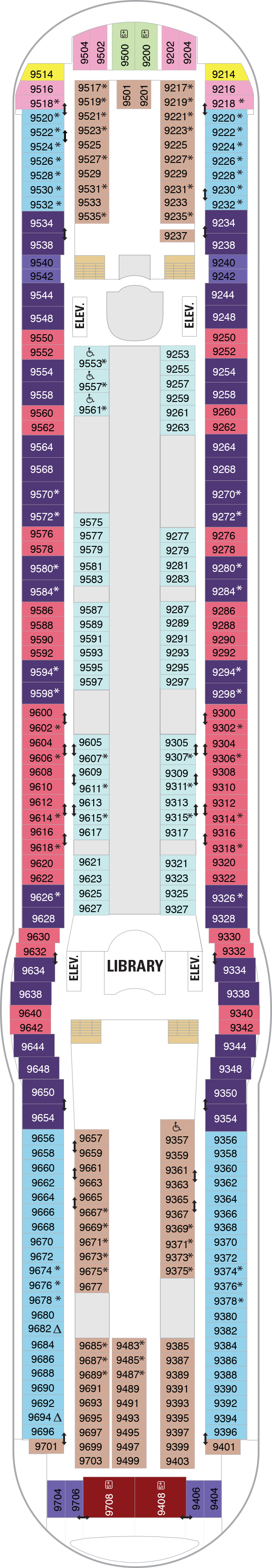 Liberty of the Seas - Royal Caribbean International - Deck 9 (Deck 9)