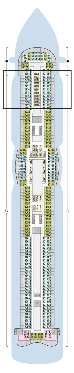 AIDAprima - AIDA Cruises - Deck 12 (Deck 12)