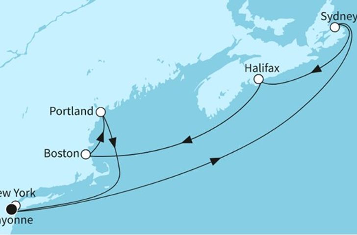Impressionn zu Sommer 2025 Besttarif - Mein Schiff 1 - Neuengland und Kanada
