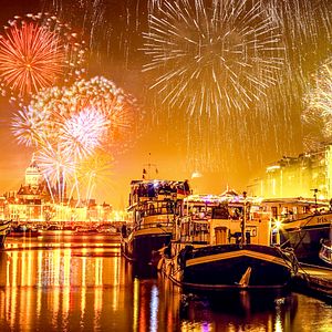 Silvester am Rhein