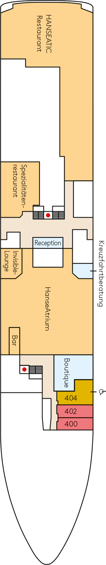 HANSEATIC inspiration - Hapag-Lloyd Cruises - Deck 4 (Deck 4)