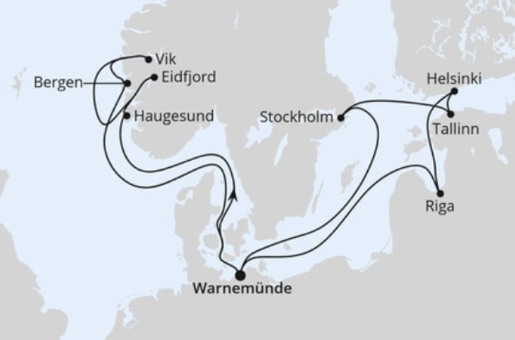 Impressionn zu AIDA PREMIUM All Inclusive Sommer 2026 - AIDAdiva - Highlights der Nord- und Ostseeküste