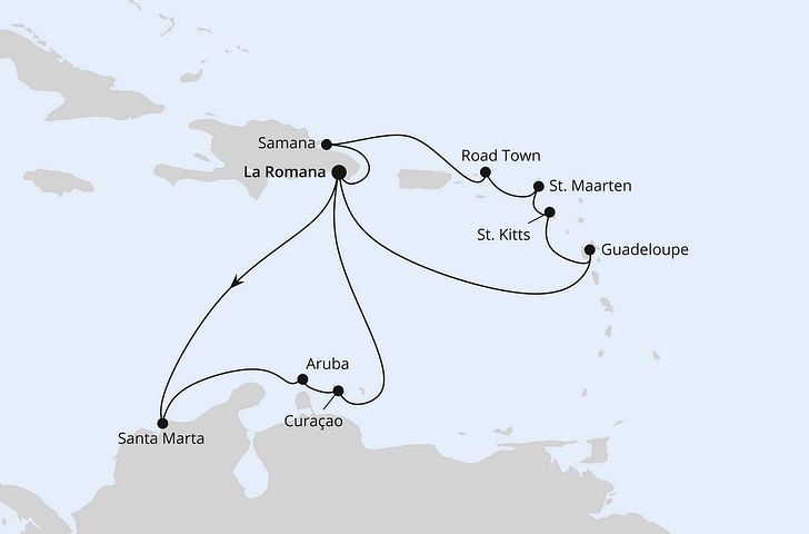 Impression zu Ostern 2026 - AIDAblu - Karibische Inseln