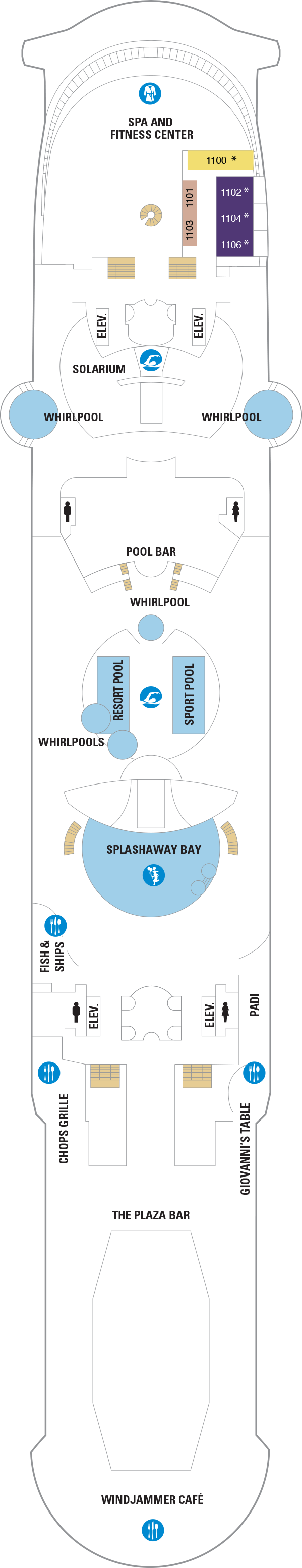 Independence of the Seas - Royal Caribbean International - Deck 11 (Deck 11)