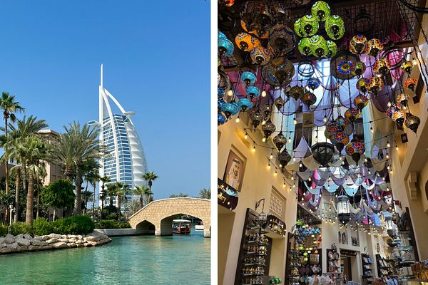 Burj Al Arab und Souk Madinat in Dubai