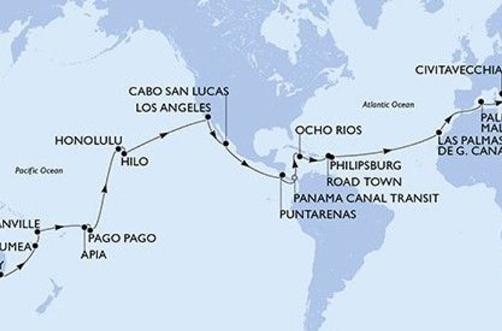 Impression zu MSC Magnifica - Teilstrecke 2027 - Von der Südhalbkugel zum Mittelmeer
