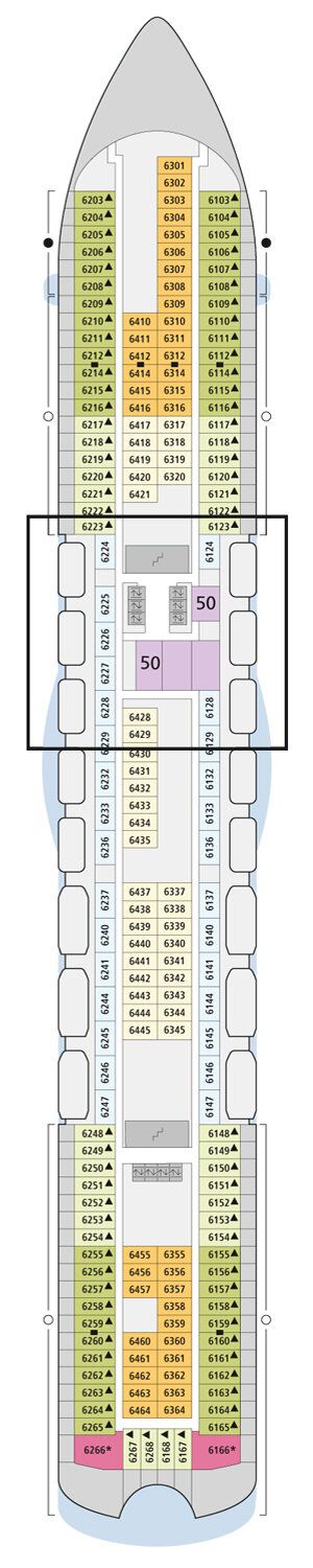 AIDAbella - AIDA Cruises - Deck 6 (Deck 6)