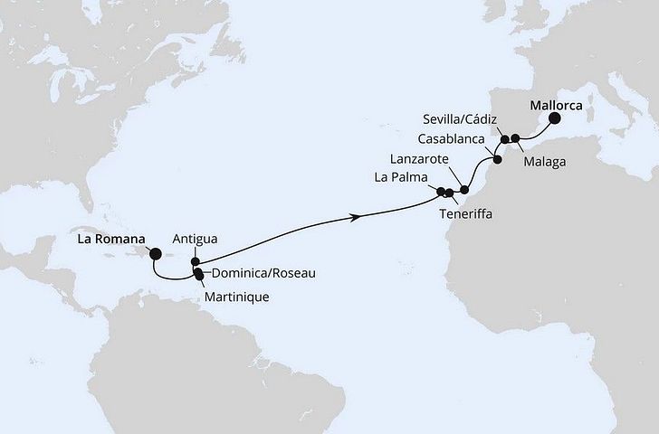 Impression zu AIDA Pink Valentine - AIDAblu - Von der Karibik nach Mallorca