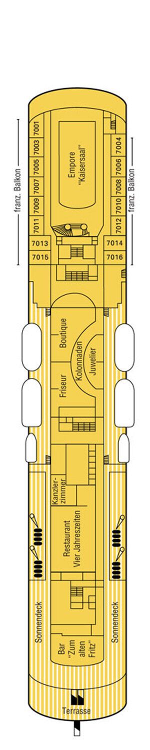 MS Deutschland - Phoenix Seereisen - Deck 7 (Kommodore)