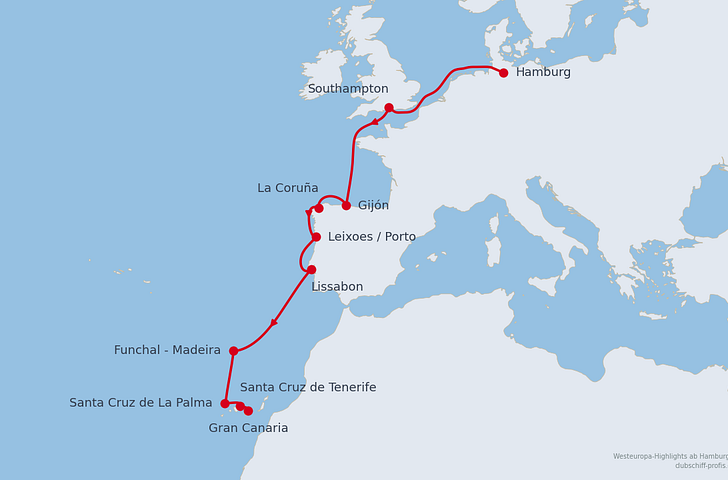 Impression zu AIDA extra Frühbucher-Rabatt - Westeuropa Highlights