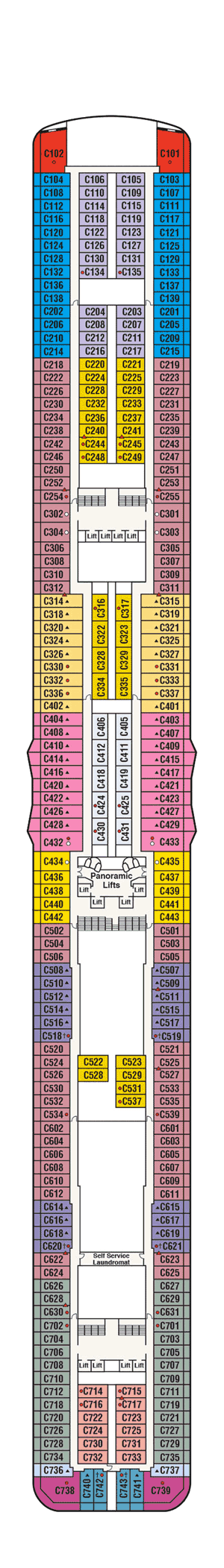 Enchanted Princess - Princess Cruises - Deck 10 (Caribe)