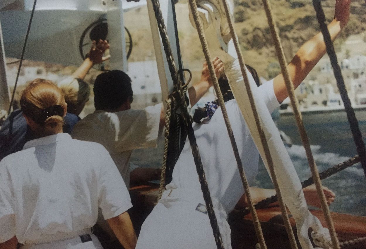 Das Winken zum Abschied an Bord der SEA CLOUD