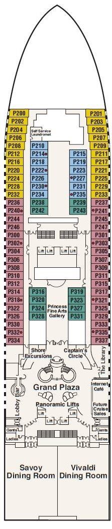 Diamond Princess - Princess Cruises - Deck 5 (Plaza)
