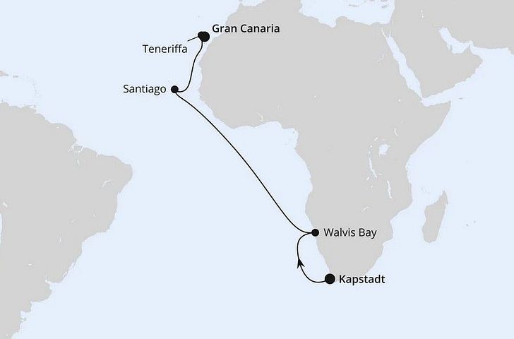 Impression zu AIDA Sommer 2028 - AIDAperla - Von Südafrika auf die Kanaren