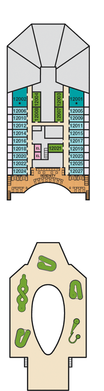 Carnival Sunshine - Carnival Cruise Line - Deck 12 (Deck 12)