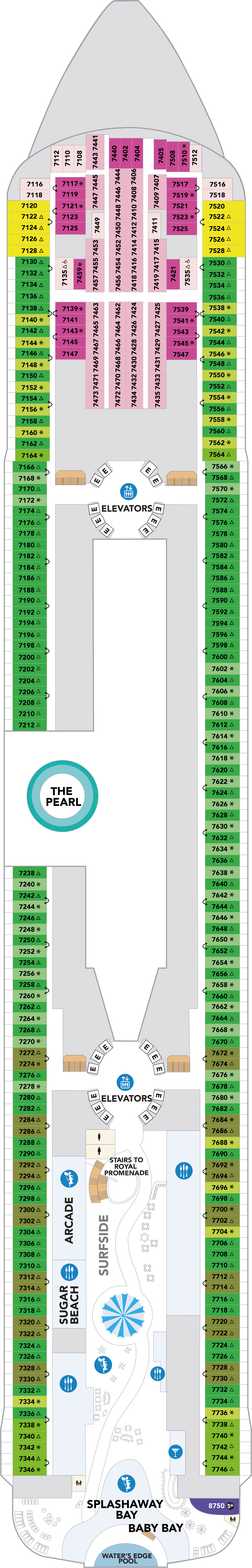 Icon of the Seas - Royal Caribbean International - Deck 7 (Deck 7)