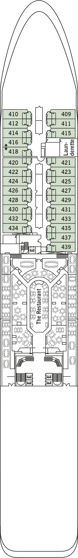 Silver Whisper - Silversea - Deck 4 (Deck 4)