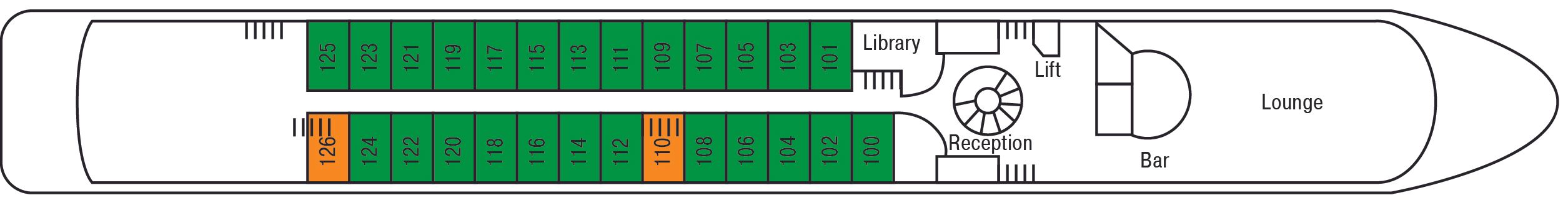 CRUCEVITA - Ohne Reederei - PROMENADENDECK
