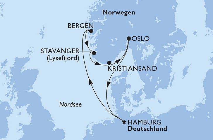 Impression zu MSC All Inclusive - MSC Preziosa - Nordsee-Abenteuer