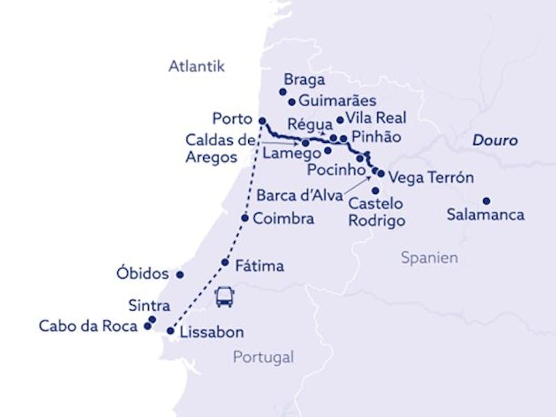 Spektakuläre Weinberge und Lissabon