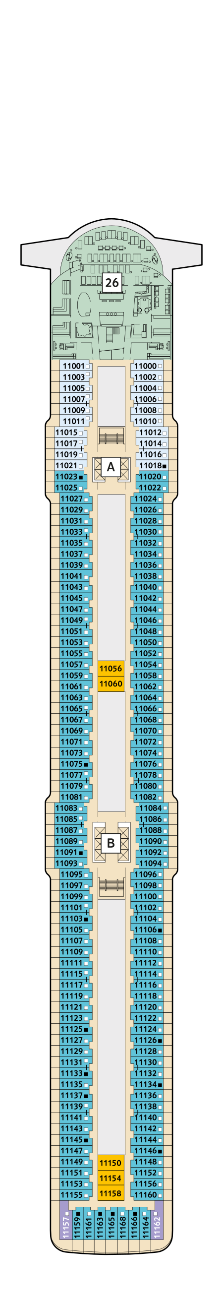 Mein Schiff 3 - TUI Cruises - Deck 11 (Krabbe)